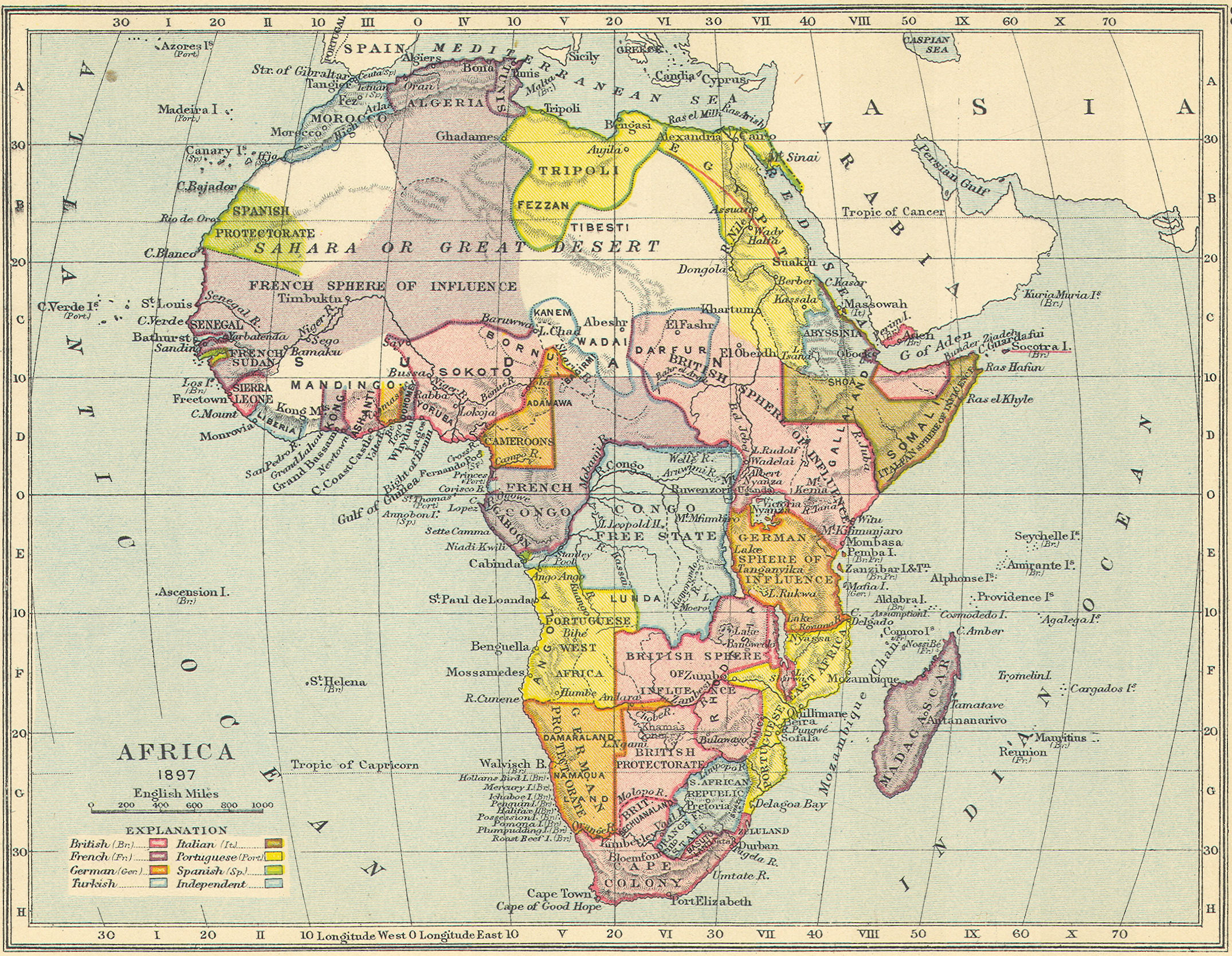 Africa Colonialism Map