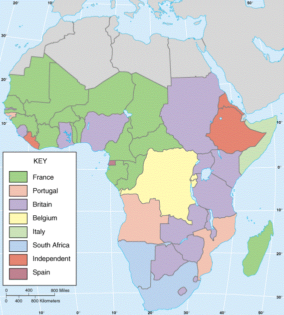 Africa Colonialism Map