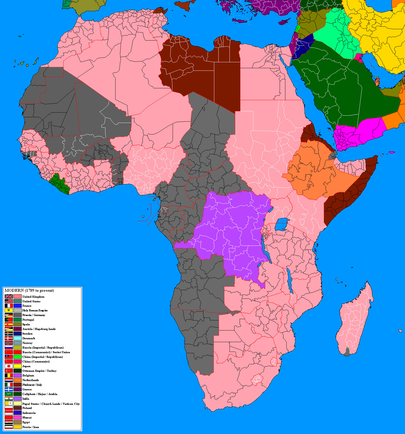 Africa Colonialism Map