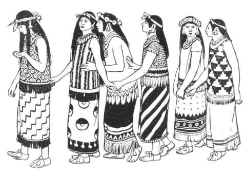 Aztec Women Drawings