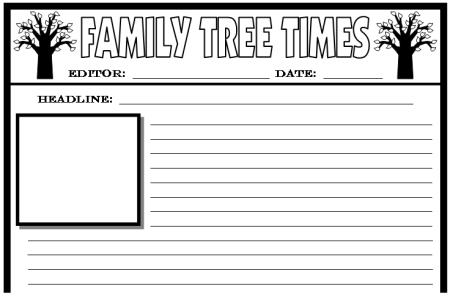 Blank Newspaper Template For Kids Printable