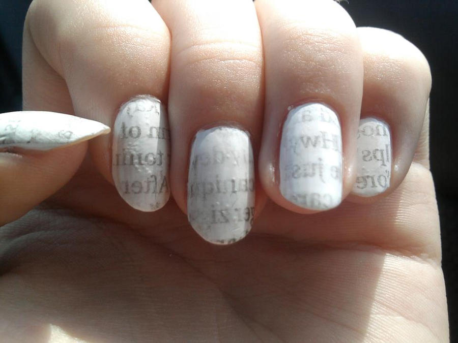 Can You Make Newspaper Nails With Water