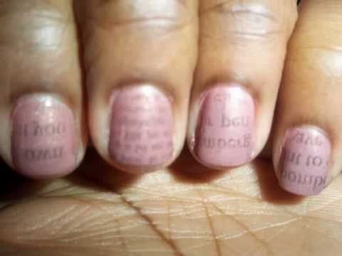 Can You Make Newspaper Nails With Water