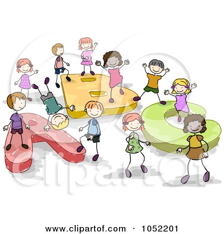 Children Clip Art Playing