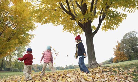 Children Playing Games Outside