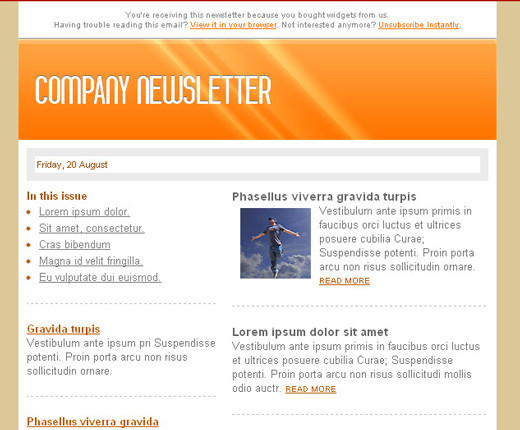 Corporate Newsletter Templates Free Download