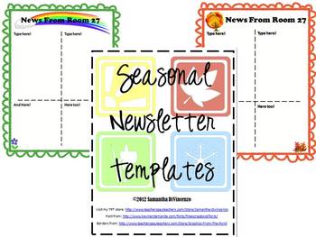 Cute Newsletter Templates For Teachers