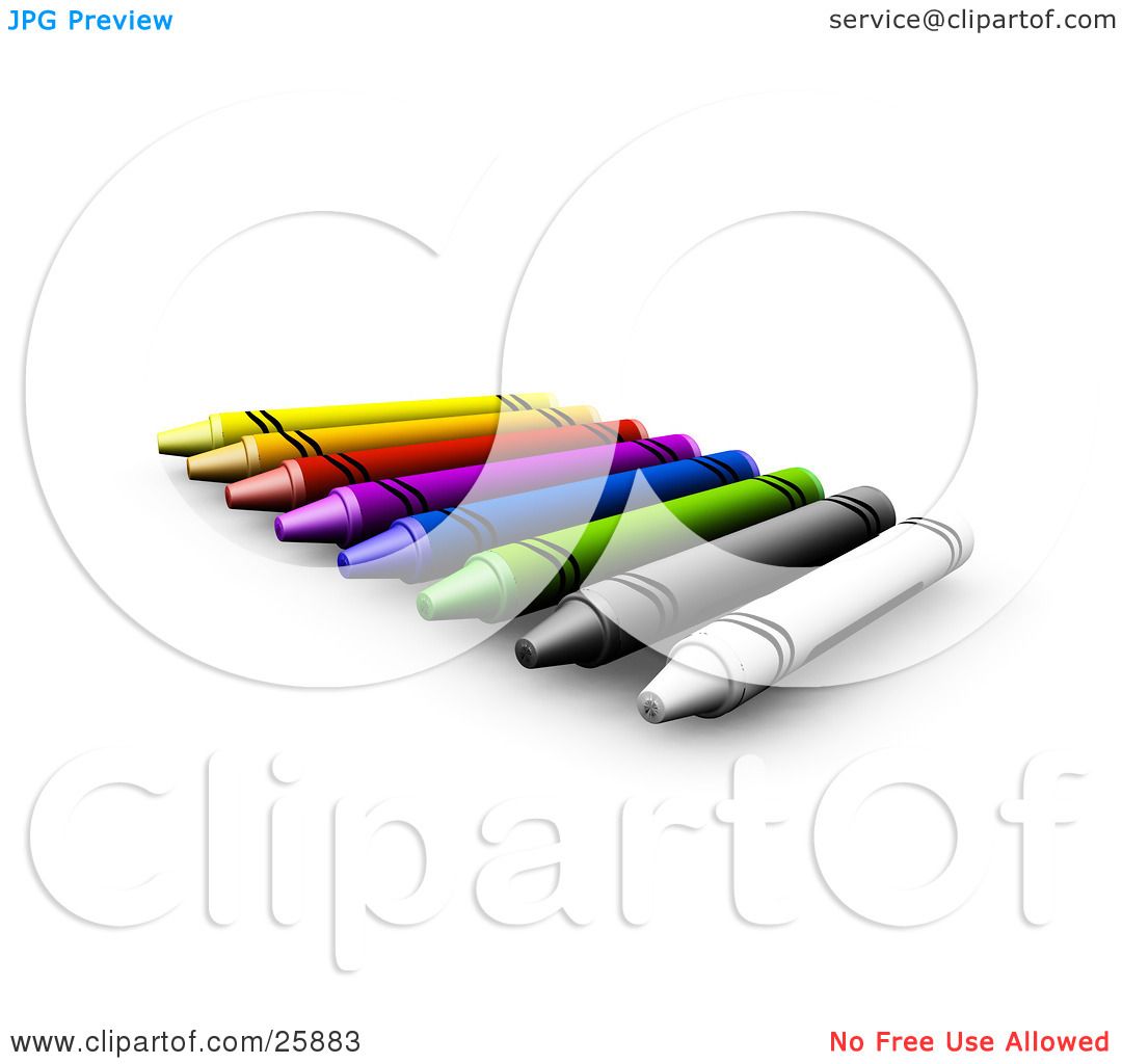 Gray Crayon Clipart