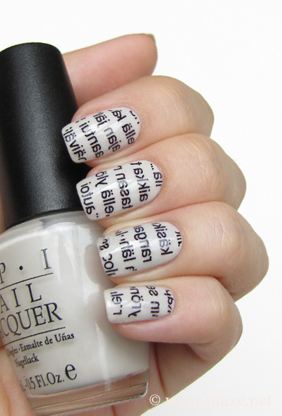 How To Do Newspaper Nails With Magazine