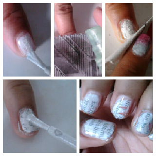 How To Do Newspaper Nails With Water