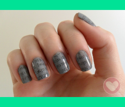 How To Do Newspaper Nails Without Newspaper