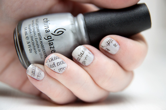 How To Make Newspaper Nails Darker