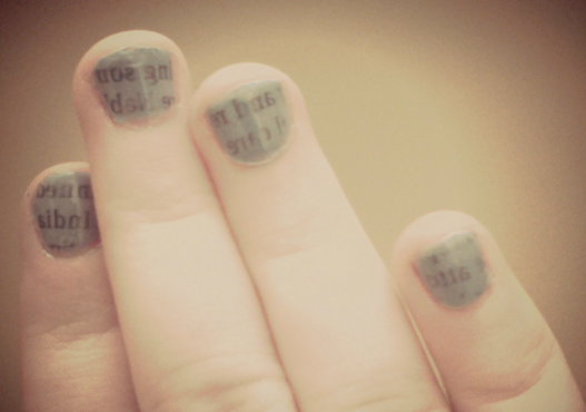 How To Make Newspaper Nails Without Newspaper