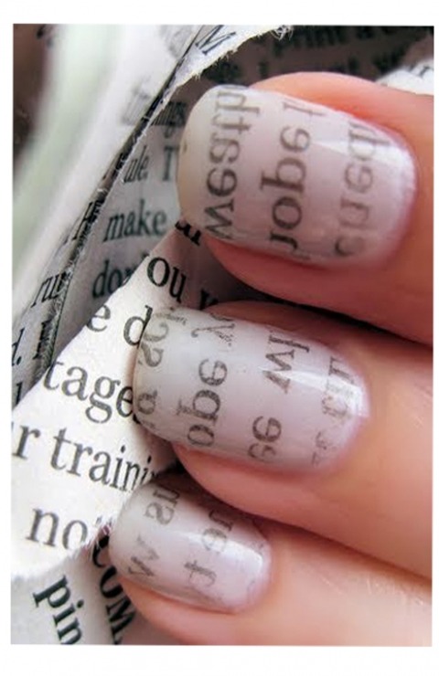 How To Make Newspaper Nails Without Newspaper