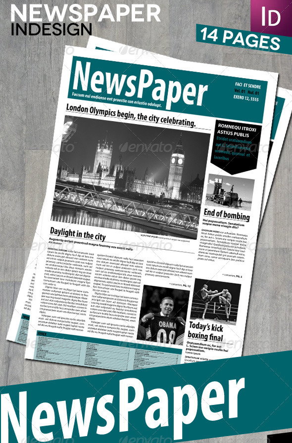 Indesign Newspaper Templates Free Download