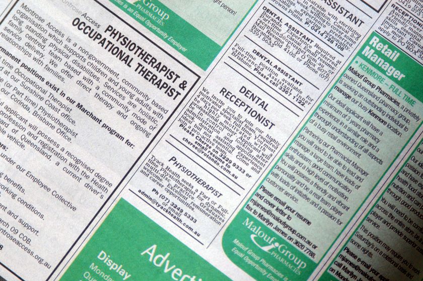 Newspaper Ads For Jobs