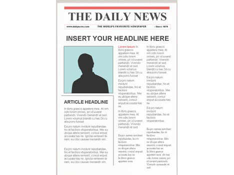 Newspaper Layout For Word