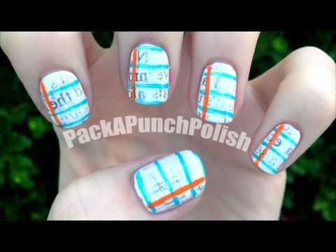 Newspaper Nails With Water Step By Step