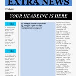 Newspaper Template For Kids Free