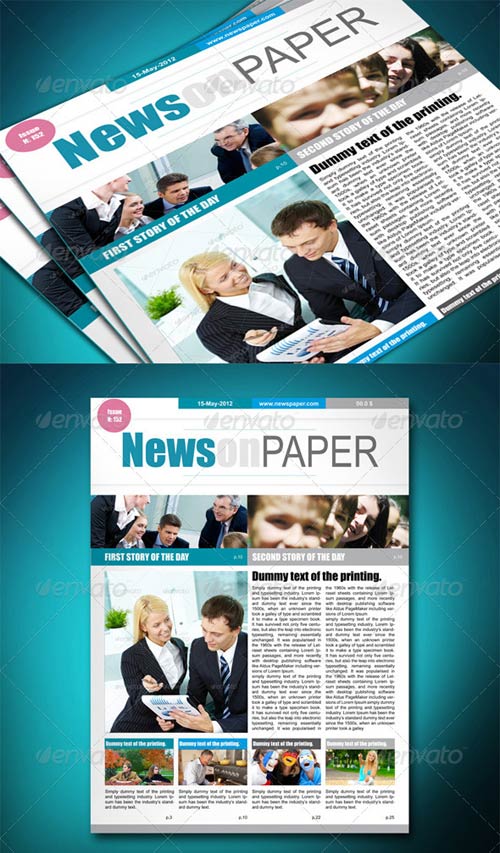 Newspaper Template Photoshop Mac