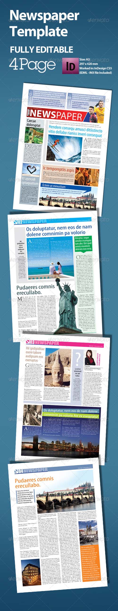 Newspaper Template Photoshop Mac