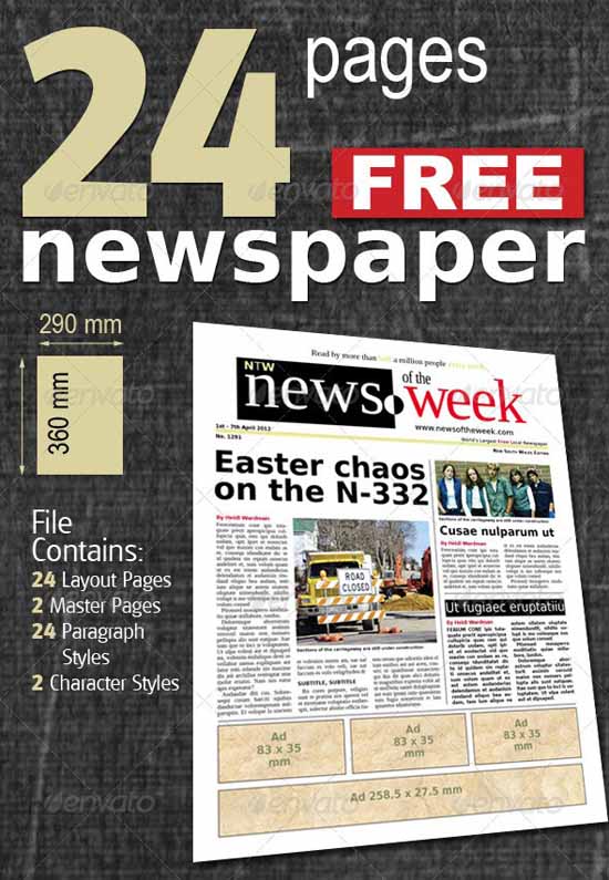 Newspaper Templates Free