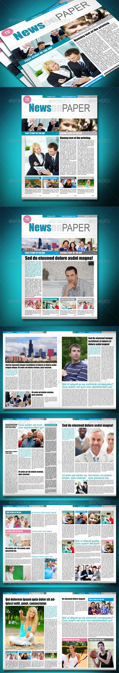 School Newspaper Template Free Download