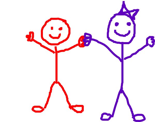 Stick Figure Children Clip Art Free