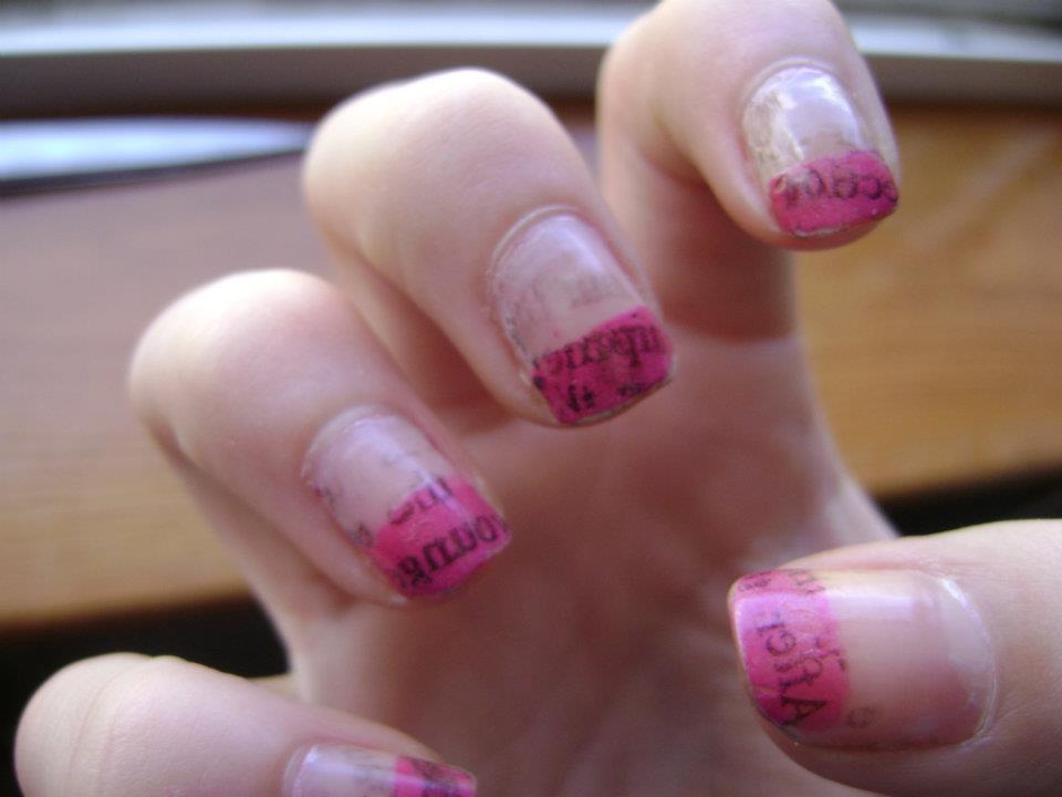 Vodka Newspaper Nails