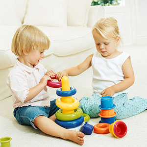 Young Children Playing Together