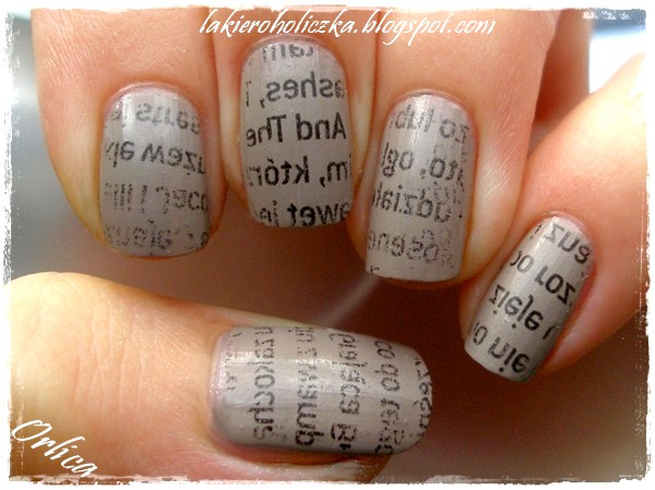 Youtube Newspaper Nails With Water